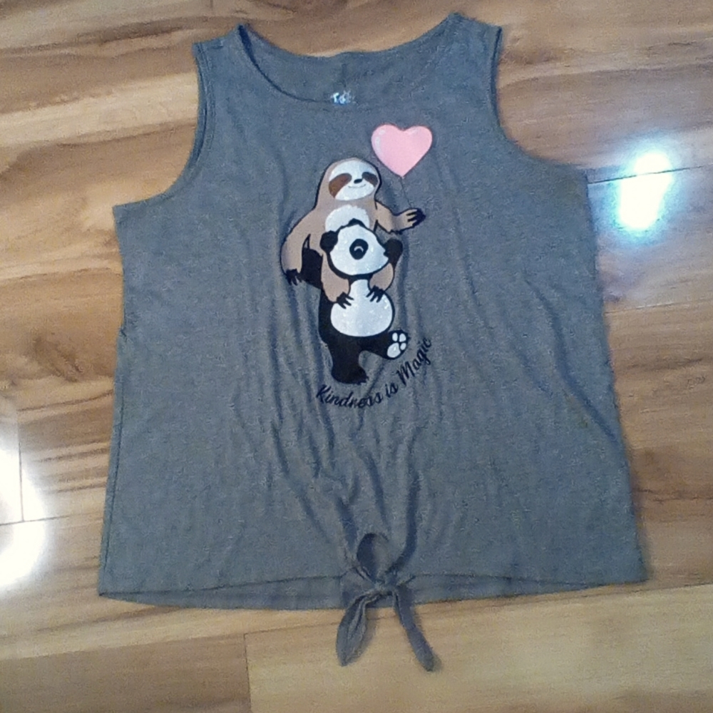 Justice panda and sloth tank